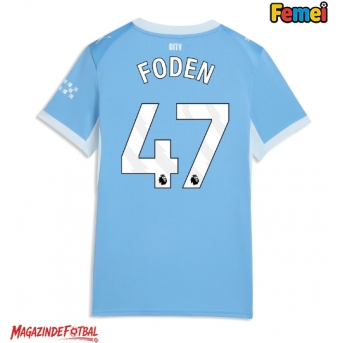 Manchester City Phil Foden #47 Tricou Fotbal Replică 2026-27 Femei Acasa
